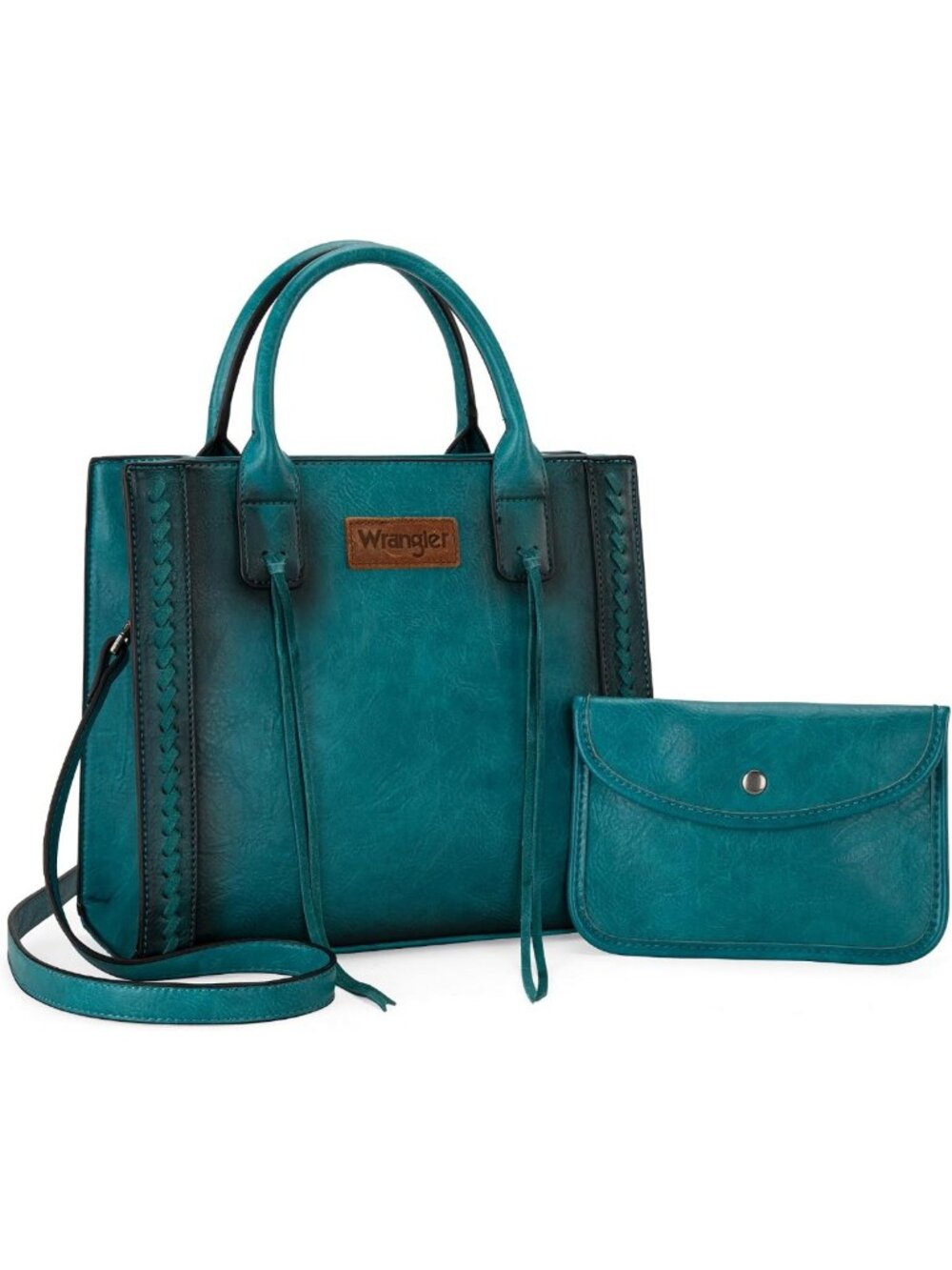 Stylish Western Cowhide Tote Bag & Wallet Set for Women - Chic & Functional